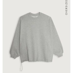 Oak + fort oversized sweatshirt gray | size Large